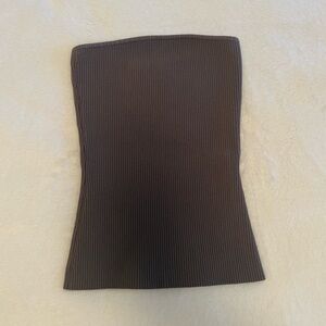 Babaton Sculpt Knit Tube Top - Dark Tan